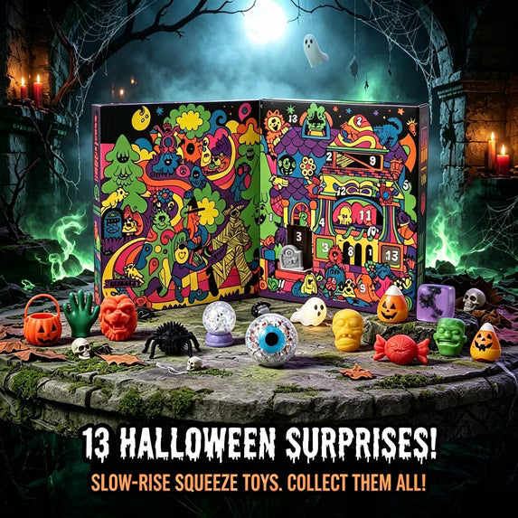 Limited Edition Needoh Funky Frights, Halloween Advent Calendar 13 Days, Spooky Countdown