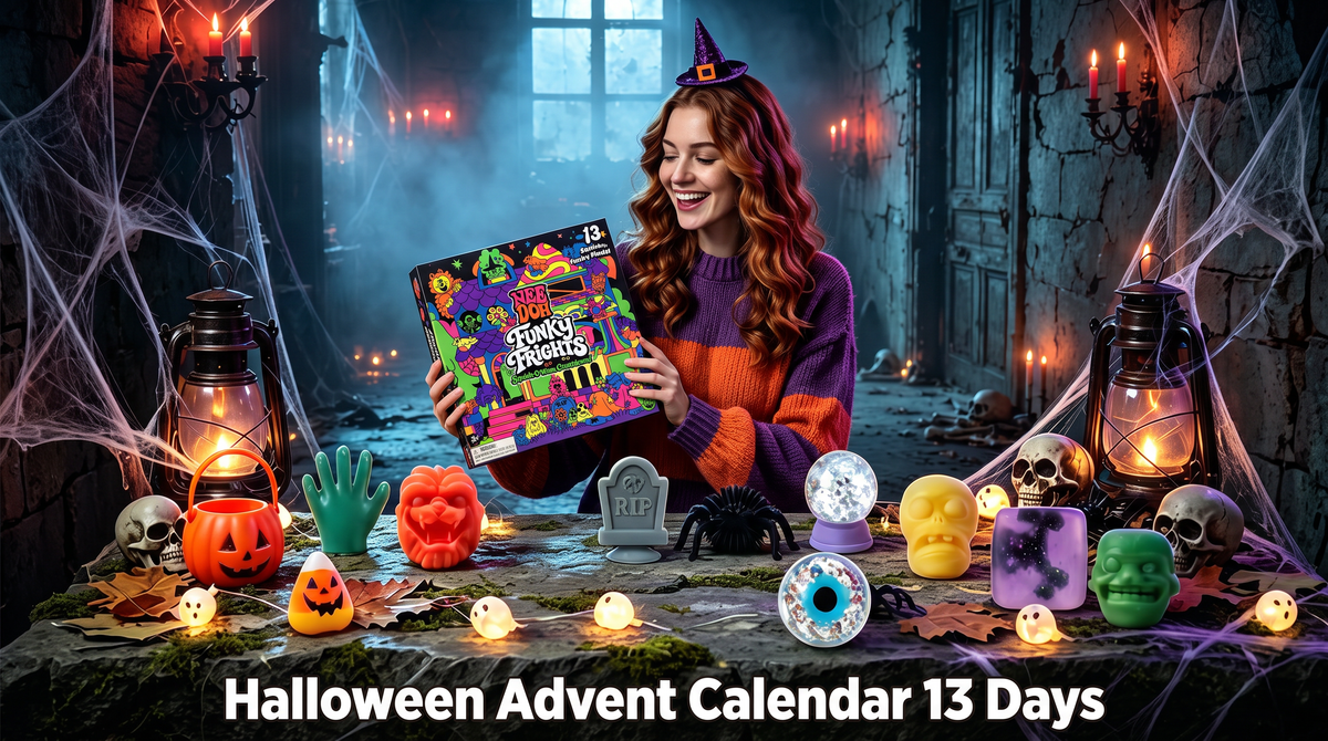 Limited Edition Needoh Funky Frights, Halloween Advent Calendar 13 Days, Spooky Countdown