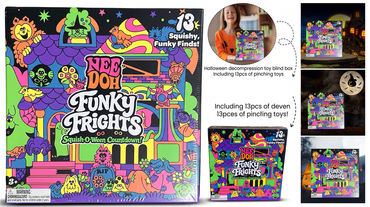 Limited Edition Needoh Funky Frights, Halloween Advent Calendar 13 Days, Spooky Countdown