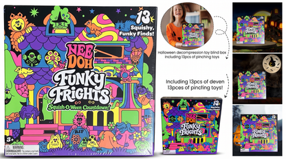 Limited Edition Needoh Funky Frights, Halloween Advent Calendar 13 Days, Spooky Countdown